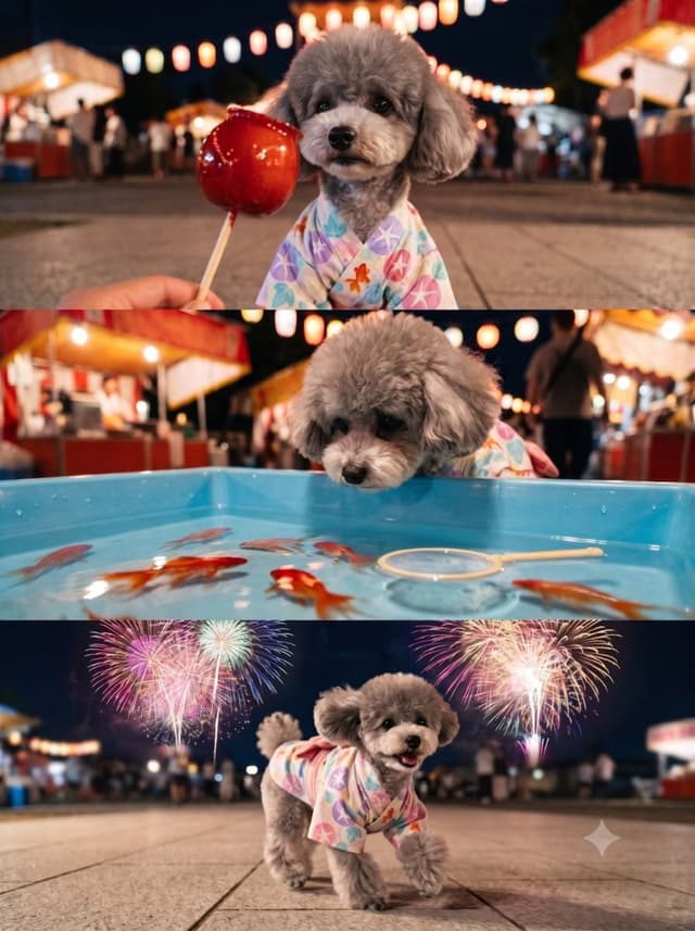 Social Media Post - Toy Poodle Summer Festival Triptych — output