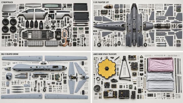 Infographic / Edu Visual - Knolling Teardown Diagram — output
