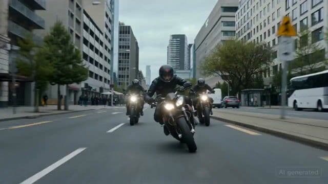 Cinematic High-Speed Motorcycle Chase Scene — cover