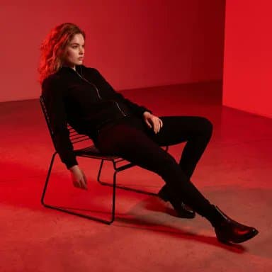 Product Marketing - Red Lit Editorial Fashion Portrait — output