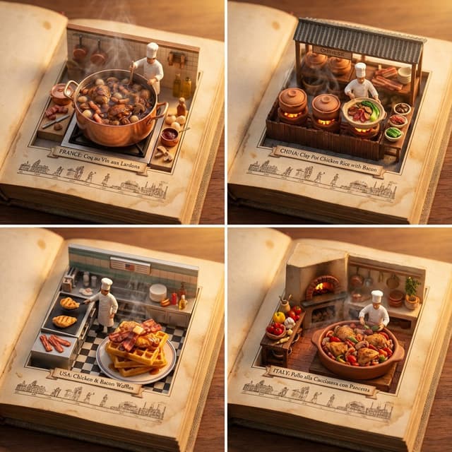 Infographic / Edu Visual - Food Recommendation System Prompt for Cookbook Generation — output