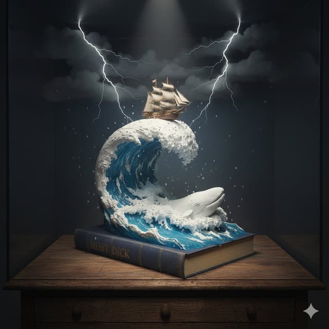 Moby Dick Book Diorama Prompt — output
