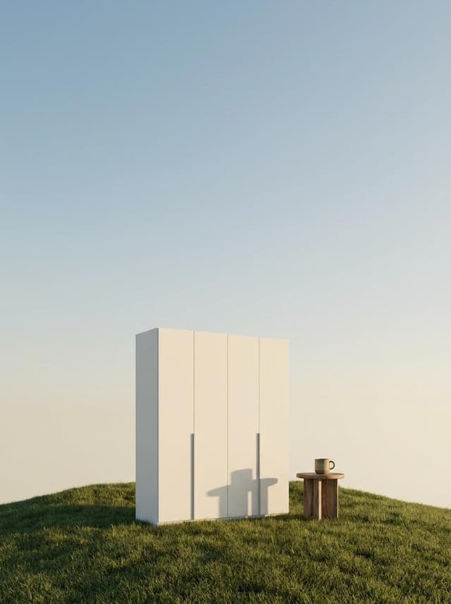 E-commerce Main Image - Minimalist Product Photography on Grassy Hill — output