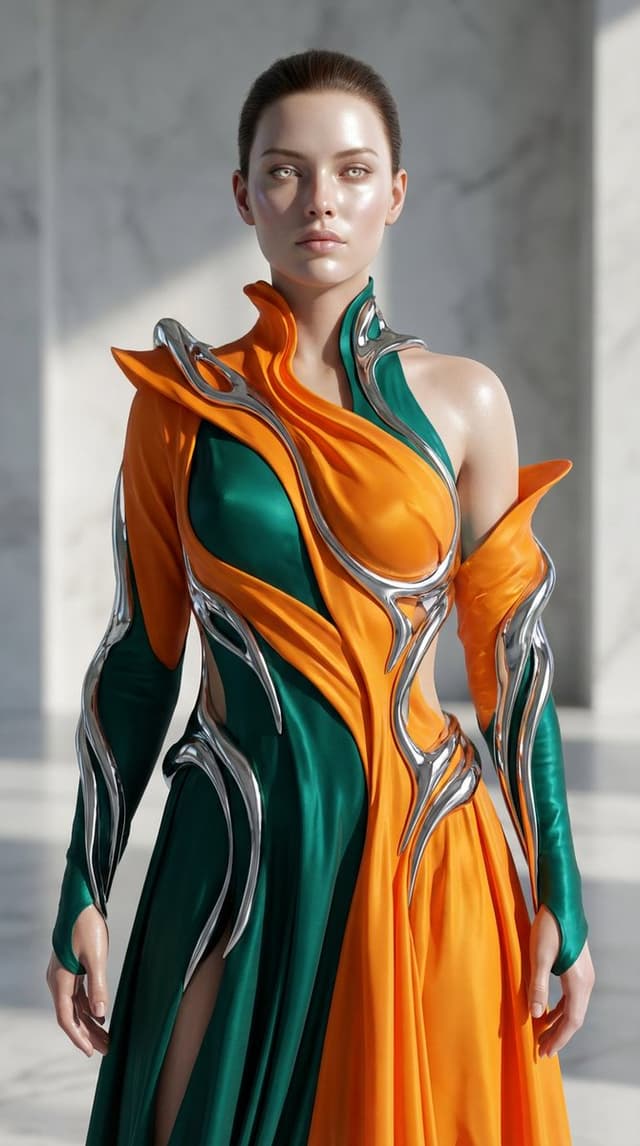 Biomorphic Art and Realism AI Woman Prompt — output