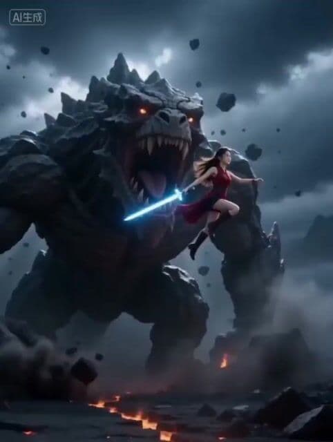 Cinematic Epic Battle Prompt: Beauty vs. Monster — cover