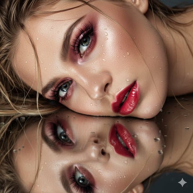 Product Marketing - Ultra-Closeup Wet Reflection Couture Beauty Portrait — output