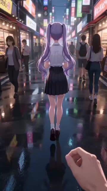 Anime Style Street Encounter Transition Video (Seedance 2.0) — cover