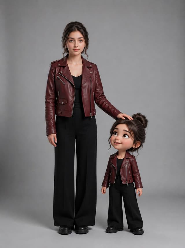 Profile / Avatar - Woman With Matching Chibi Portrait — output