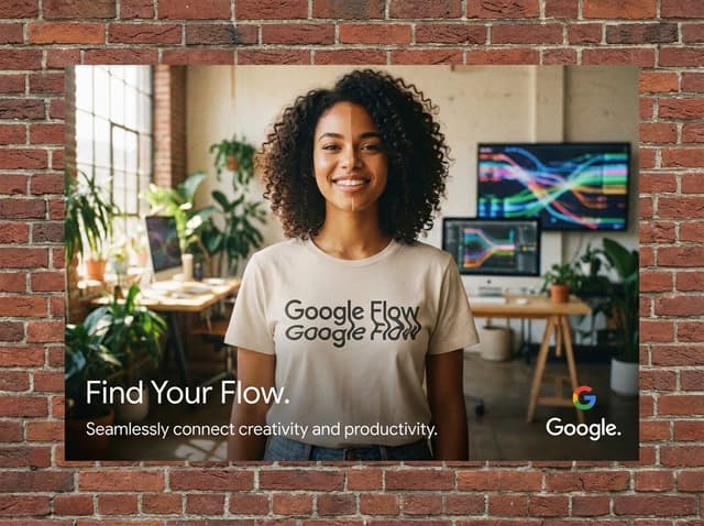 Product Marketing - Google Flow Ad Poster: Nano Banana Pro vs Grok — output