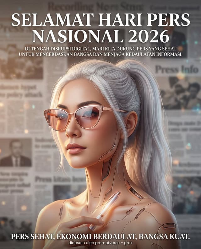 Editorial Poster for Hari Pers Nasional 2026 — output