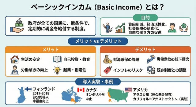 Image summarizing basic income — output
