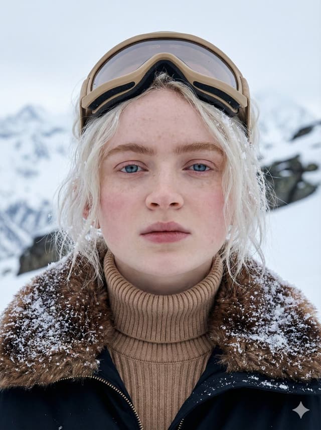 Cinematic Close-up Portrait in Alpine Environment — output