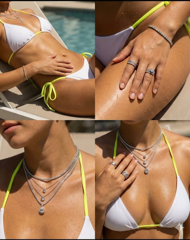2x2 Grid Luxury Jewelry Lifestyle Photoshoot — output
