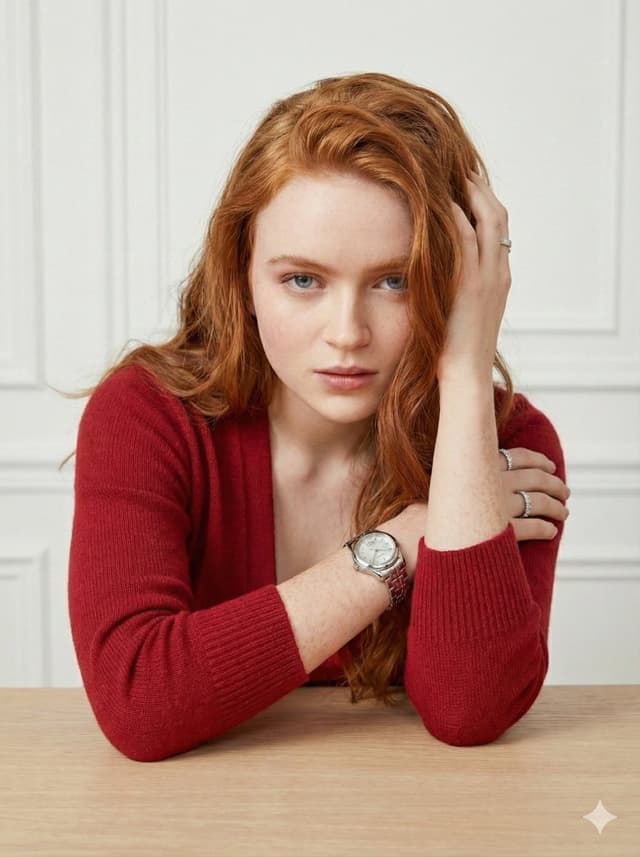 Sadie Sink Editorial Portrait Prompt — output