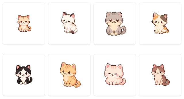 Game Asset - Cute Cat Character Concept — output