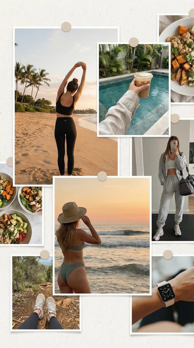 Asymmetrical Fitness Lifestyle Photogrid Prompt — output
