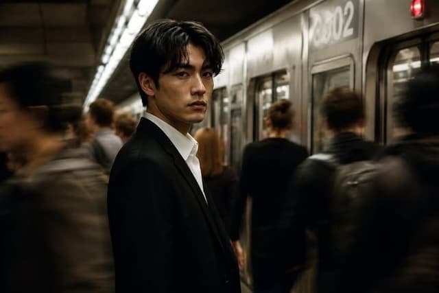 Comic / Storyboard - Noir Subway Editorial Film Still — output