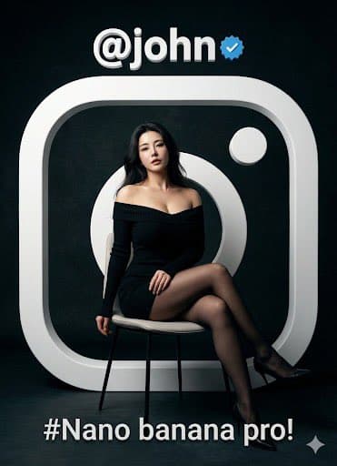 Fashion Portrait with TikTok Frame Overlay — output