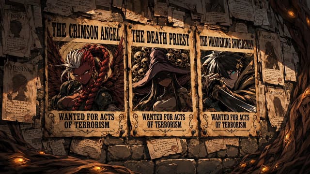Comic / Storyboard - Anime Fantasy Wanted Poster Wall — output