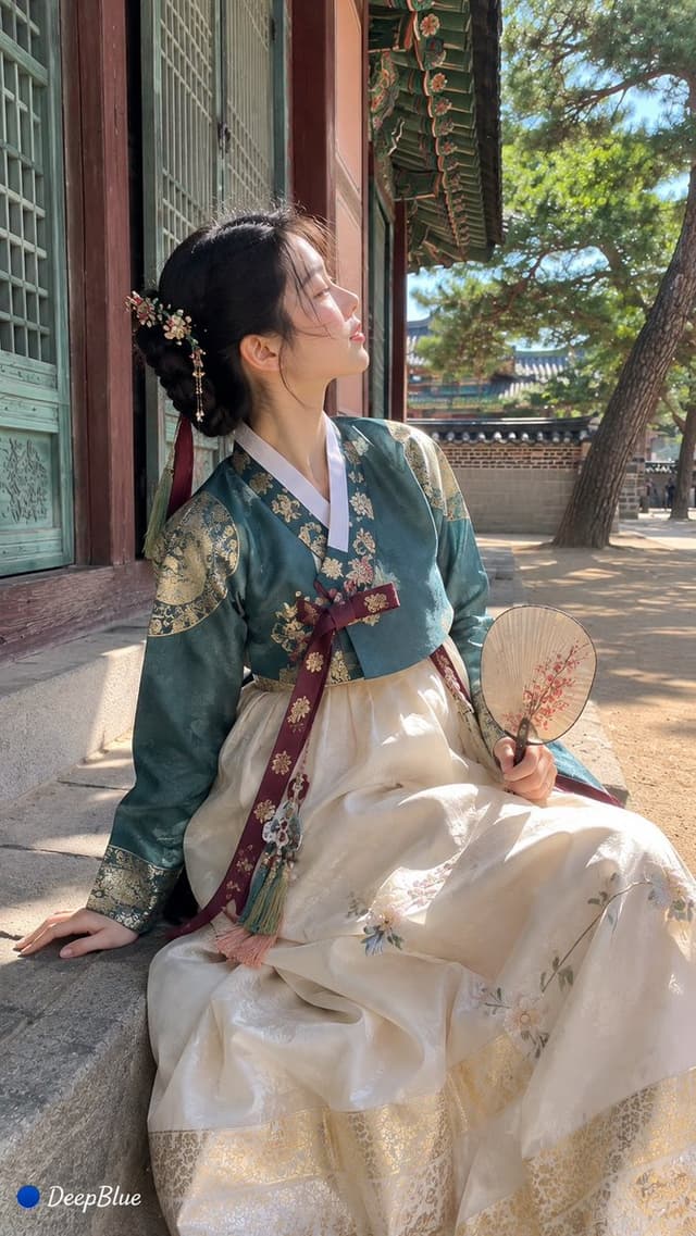 Profile / Avatar - Traditional Korean Hanbok Portrait — output