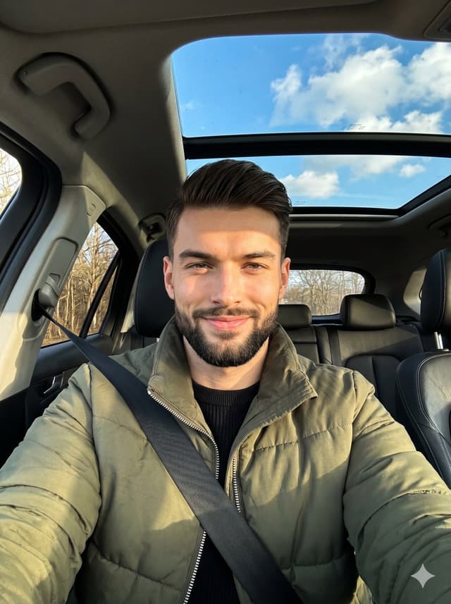 Profile / Avatar - Golden Hour Car Driver Portrait — output