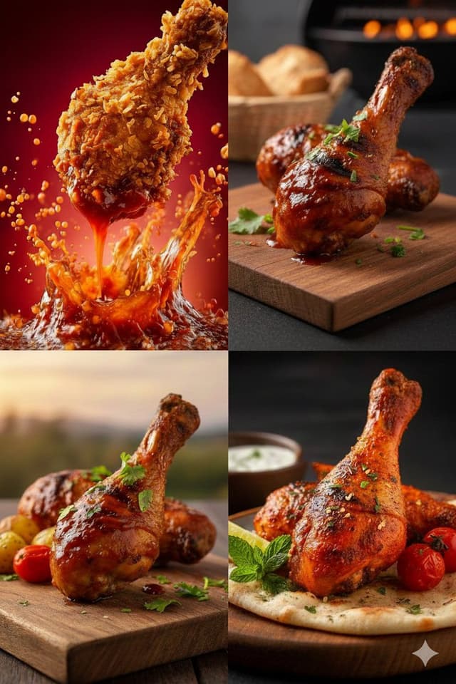 E-commerce Main Image - High-Definition Culinary Photography: Chicken Drumsticks — output
