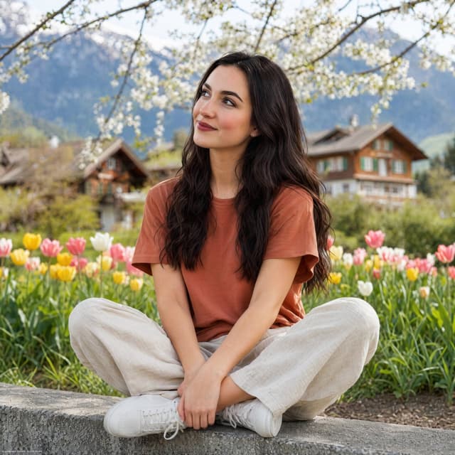 Profile / Avatar - Alpine Spring Portrait of a Woman — output