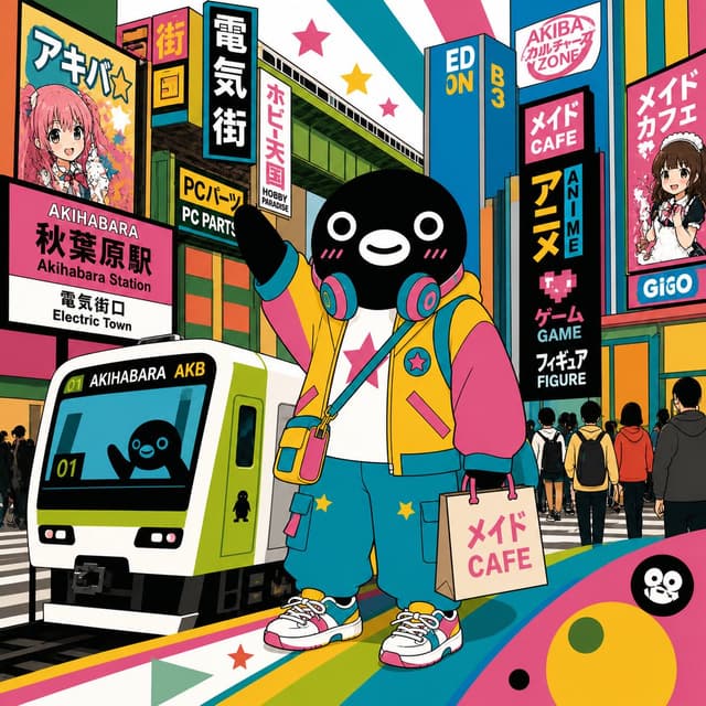 Social Media Post - Suica Penguin in Akihabara