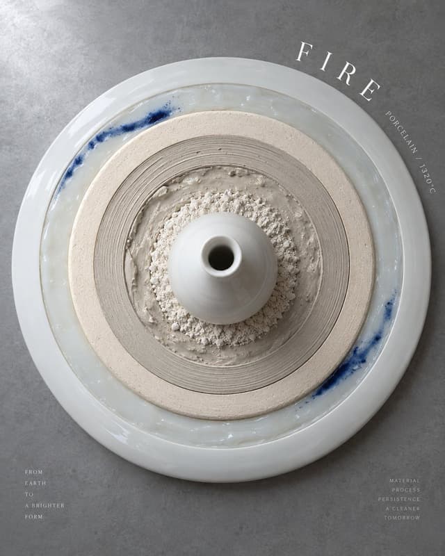 Product Marketing - GPT Image 2 Ceramic Pottery Poster Prompt: Kiln Rings