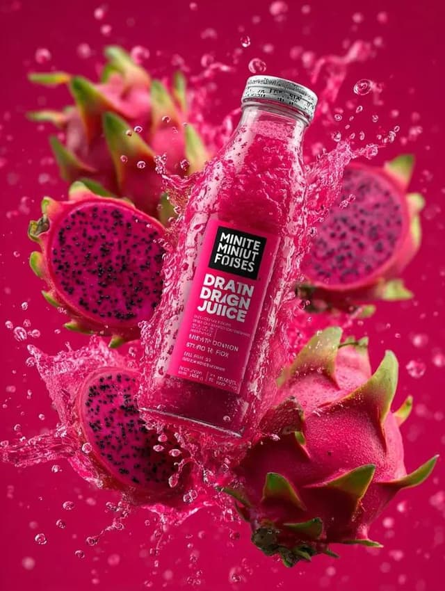 E-commerce Main Image - Explosive Dragon Fruit Juice Photography — output