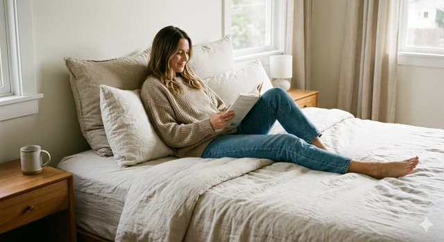 Viral Lifestyle Bed Pose Portrait Prompt — output