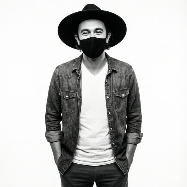 Profile / Avatar - High-Contrast Monochrome Studio Portrait Prompt — output