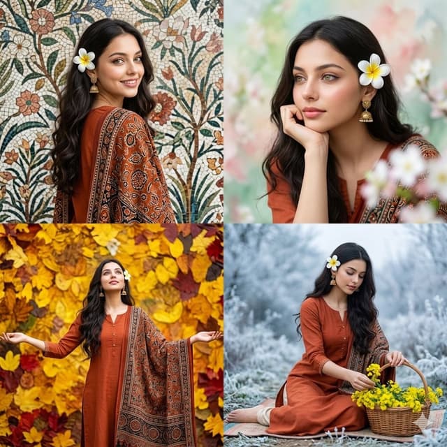 Comic / Storyboard - Four Seasons Portrait Collage — output