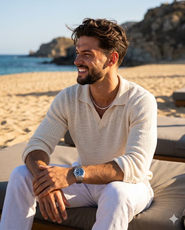 Social Media Post - Summer Beach Editorial Portrait — output