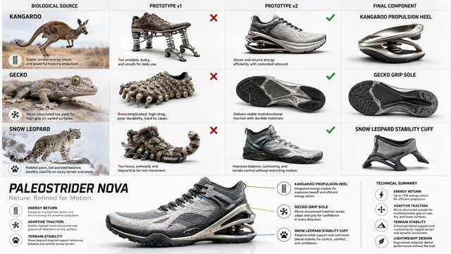 Infographic / Edu Visual - Bio-Inspired Industrial Shoe Design Board — output