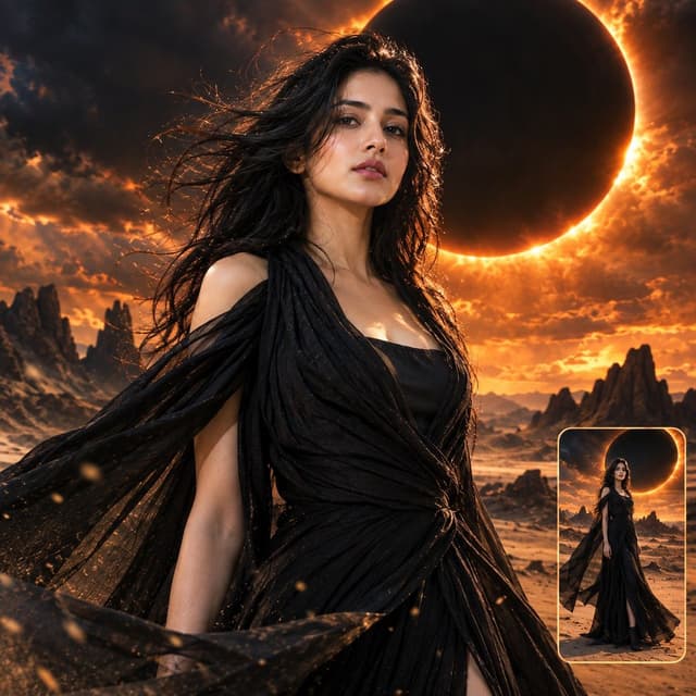 Product Marketing - Hollywood Eclipse Fashion Poster — output
