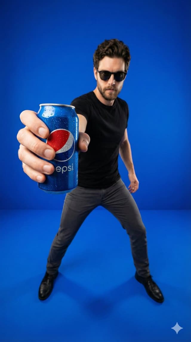 Product Marketing - Wide-Angle Product Poster (Pepsi Can) — output