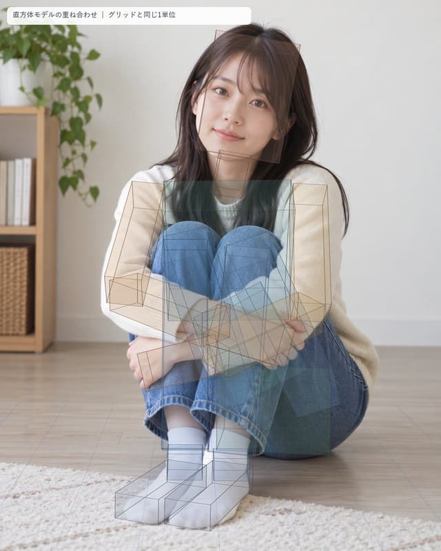 Infographic / Edu Visual - Seated Portrait Pose Estimation Overlay — output