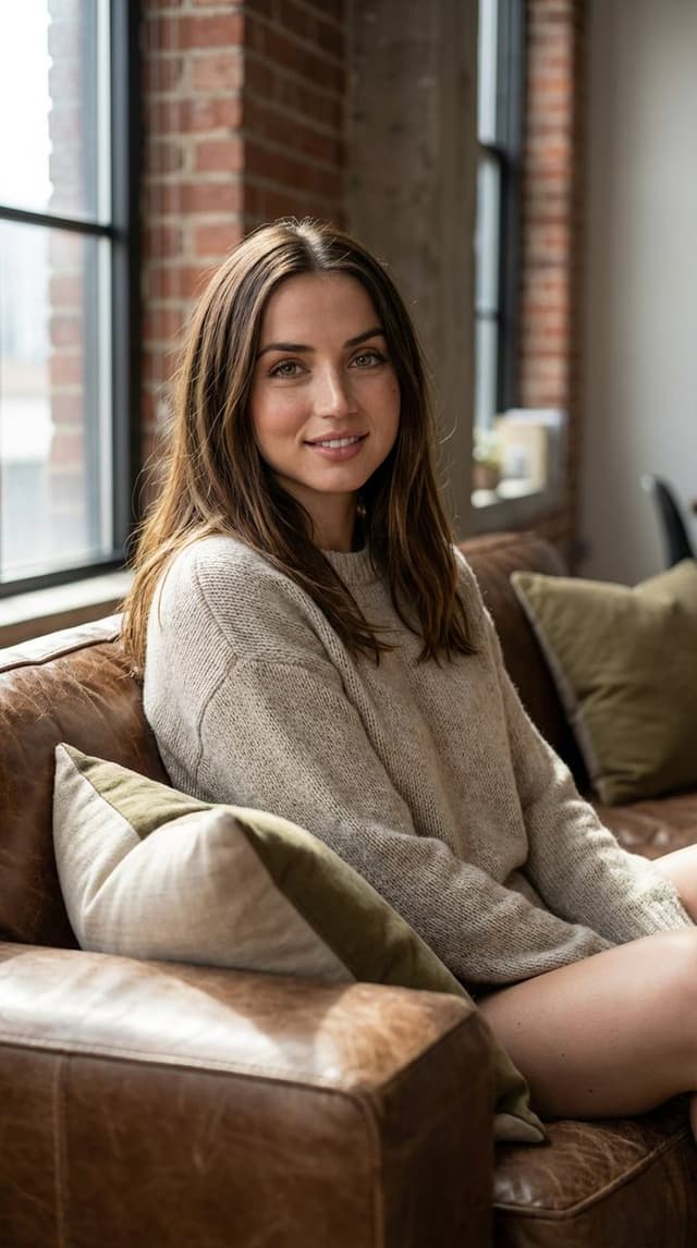 Social Media Post - Ana de Armas Lifestyle Editorial Portrait — output