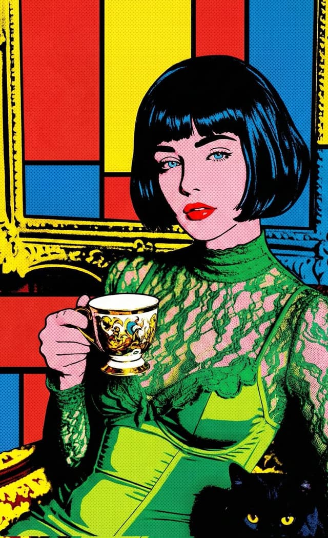 Pop Art Comic Book Illustration Prompt — output