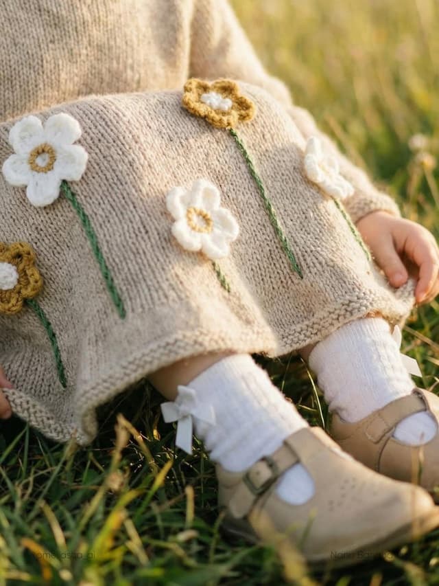 Social Media Post - Lifestyle Photo of Toddler Running in Sunlit Meadow — output
