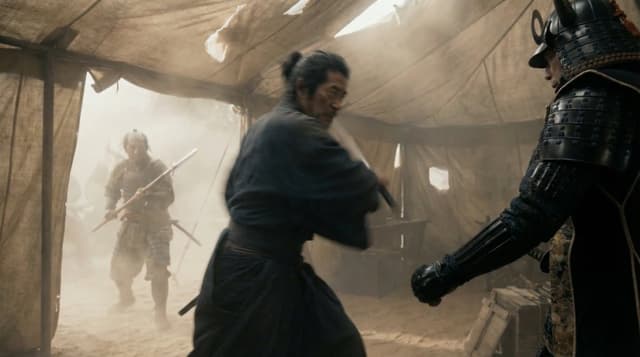 Comic / Storyboard - Samurai War Tent Cinematic Shot — output