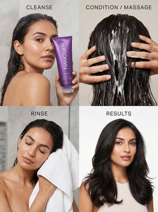 E-commerce Main Image - Four-Panel Luxury Haircare Campaign Grid — output