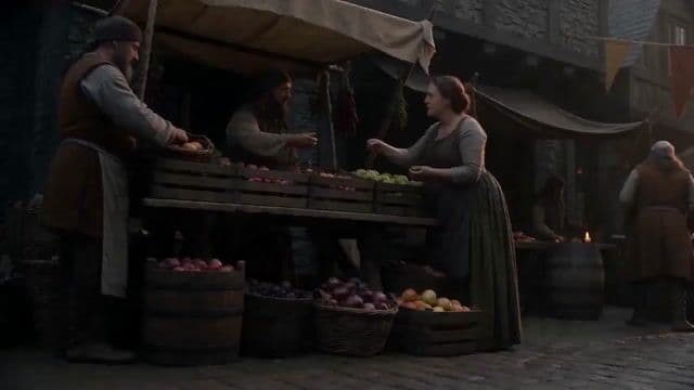 Motivated Continuous Camera Movement in Medieval Market Video Prompt — cover