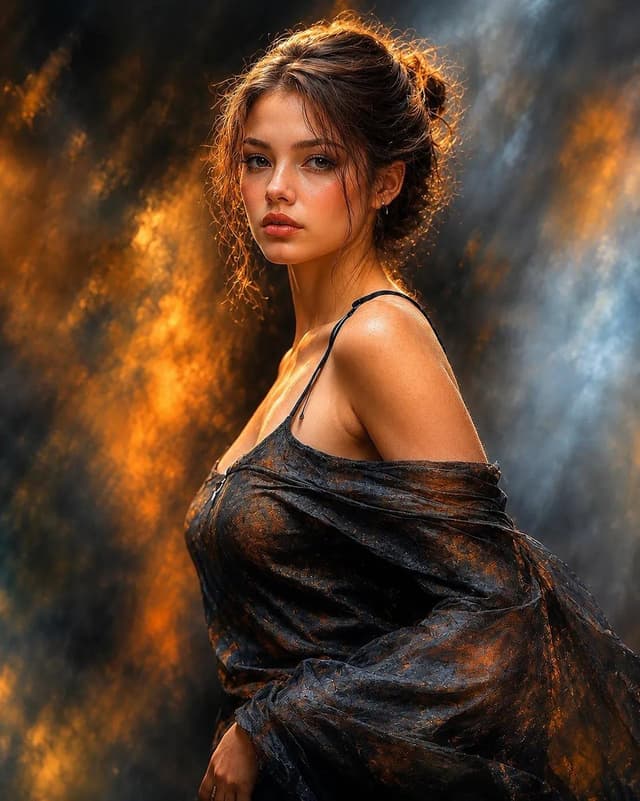 Social Media Post - Cinematic Portrait with Dramatic Lighting
