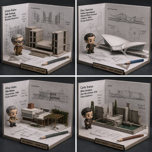 Infographic / Edu Visual - Blueprint to Model Desk Diorama — output