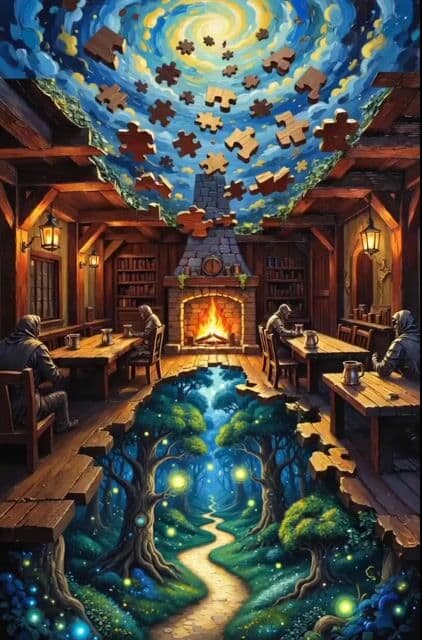 Surreal Tavern Puzzle Transformation — cover