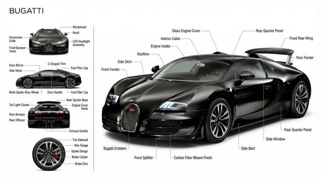 Infographic / Edu Visual - Technical Product Documentation Prompt (Porsche) — output