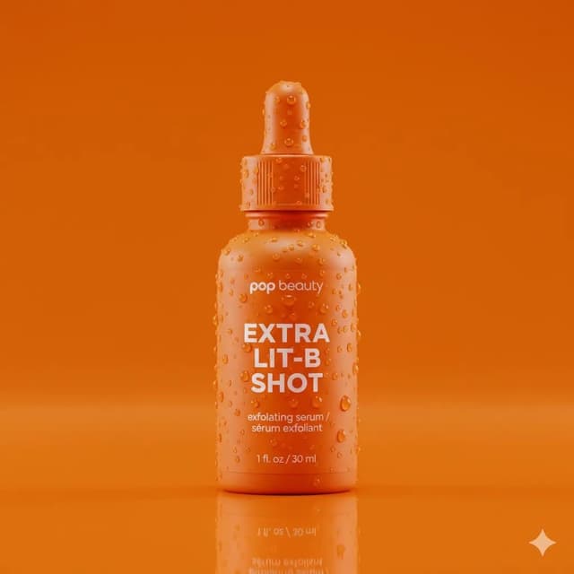 E-commerce Main Image - Product Photography Prompt: Orange Serum Bottle — output