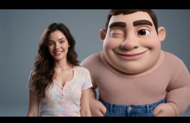 Profile / Avatar - Pixar Style Twin Portrait